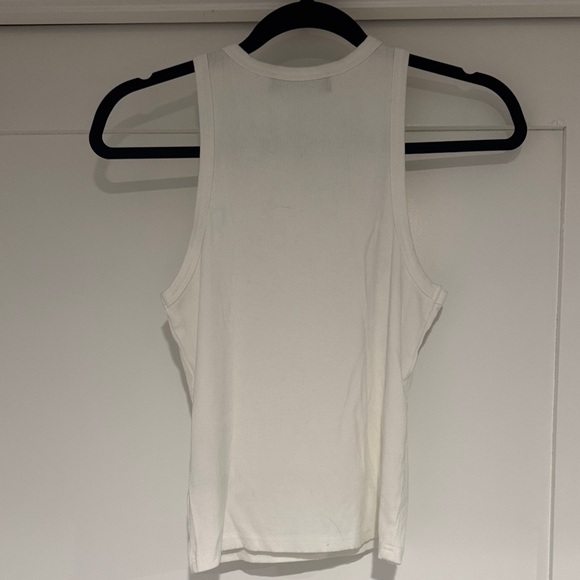 AKIRA Cream Tank Top with Silver Spiral Design - Picture 2 of 2